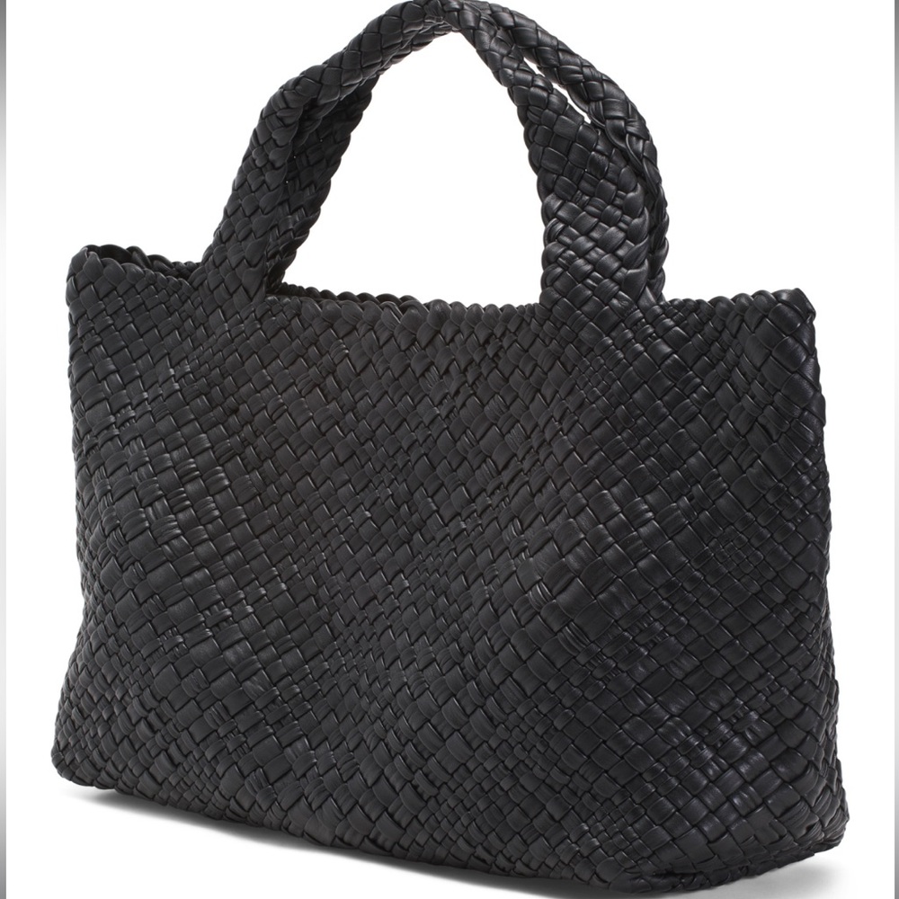 FALOR - Woven Italian Leather Tote Large- Like New